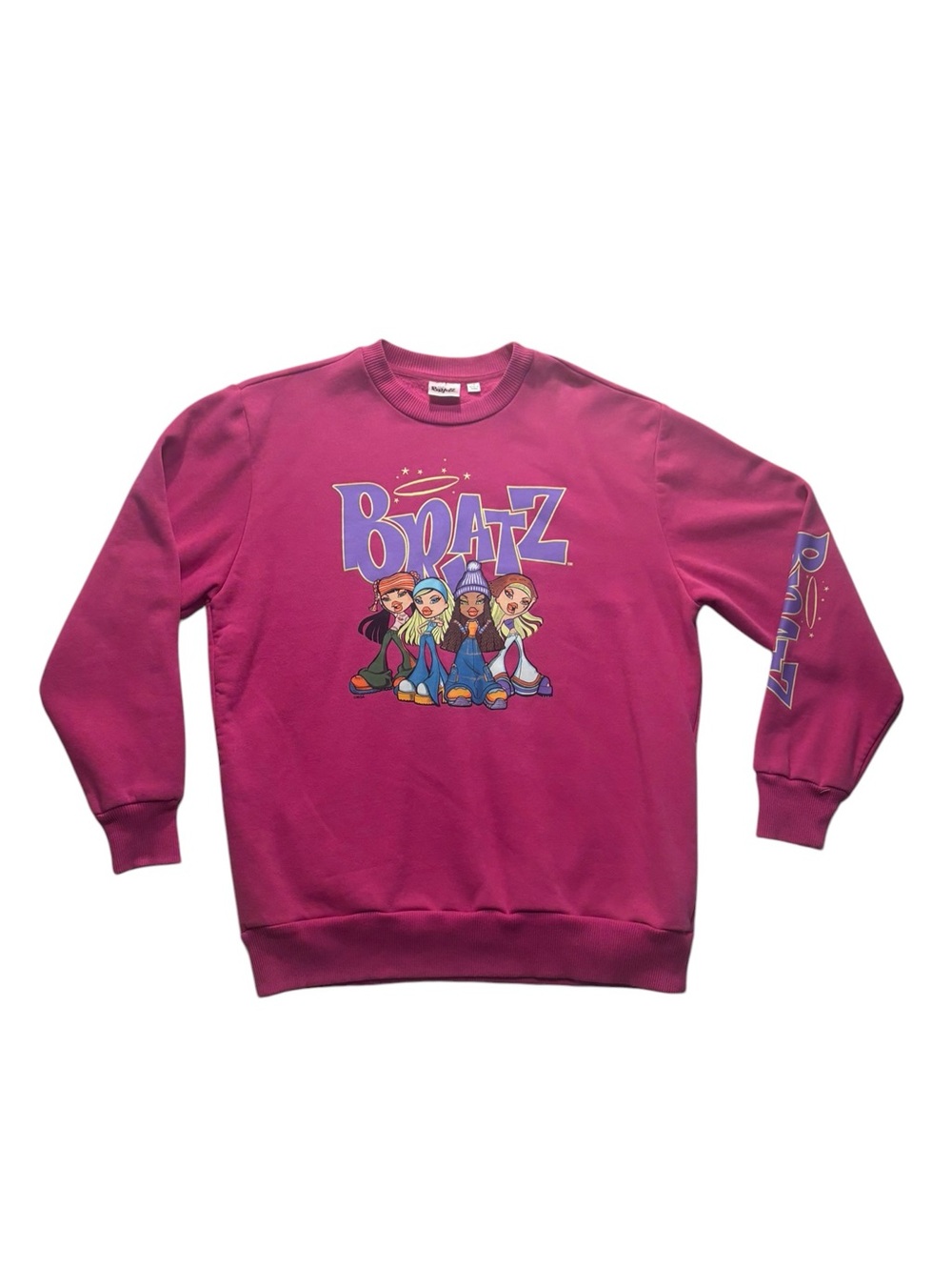 Dolls Kill Bratz Graphic Crewneck Sweatshirt - Fuchsia